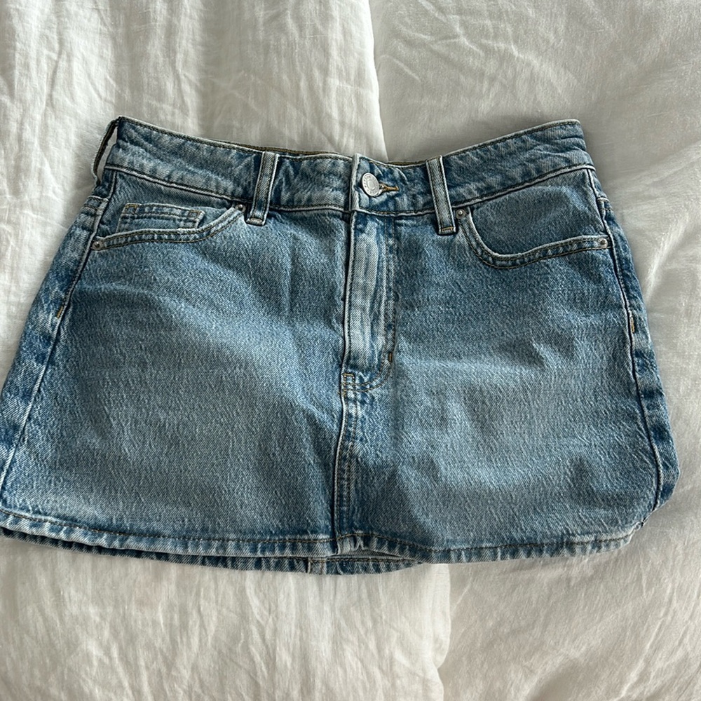 jean skirt mini